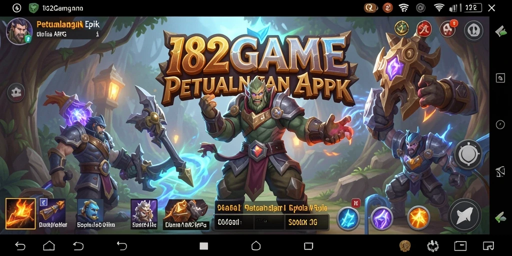 Tampilan gameplay menarik di dunia ARPG 182GAME.