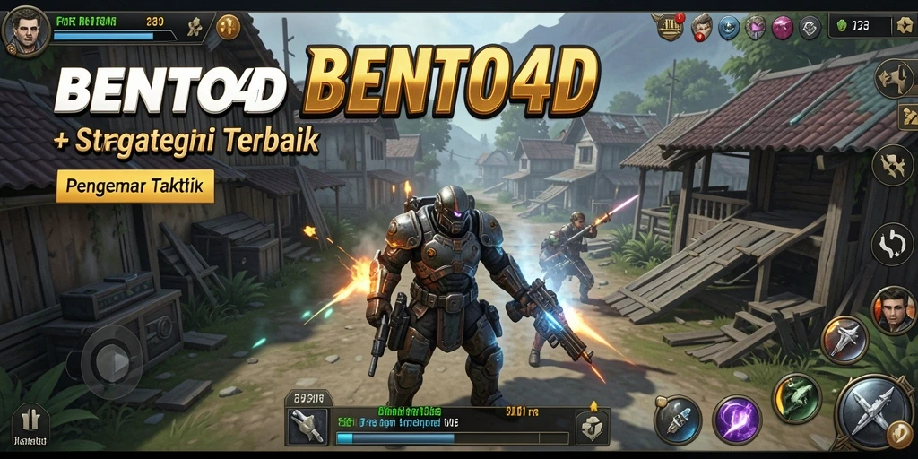 Screenshot BENTO4D menampilkan aksi gameplay strategi yang intens.