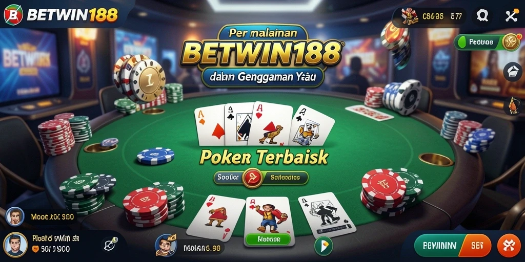 Screenshot BETWIN188 memperlihatkan gameplay Poker yang seru dan mendalam.