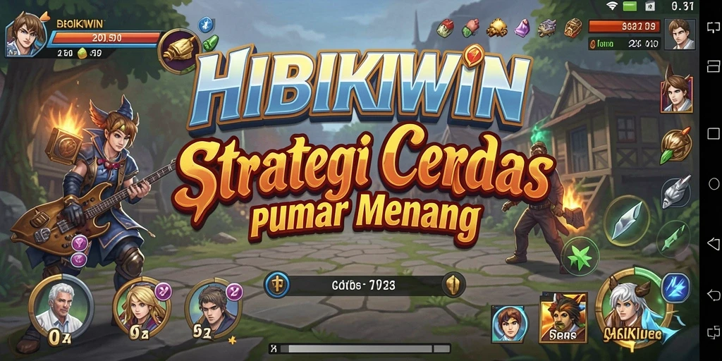 Tampilan menarik dari gameplay HIBIKIWIN yang penuh strategi.