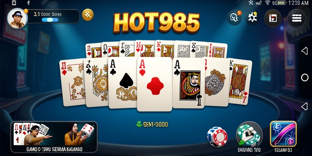 Tampilan menakjubkan dari gameplay Domino HOT985.