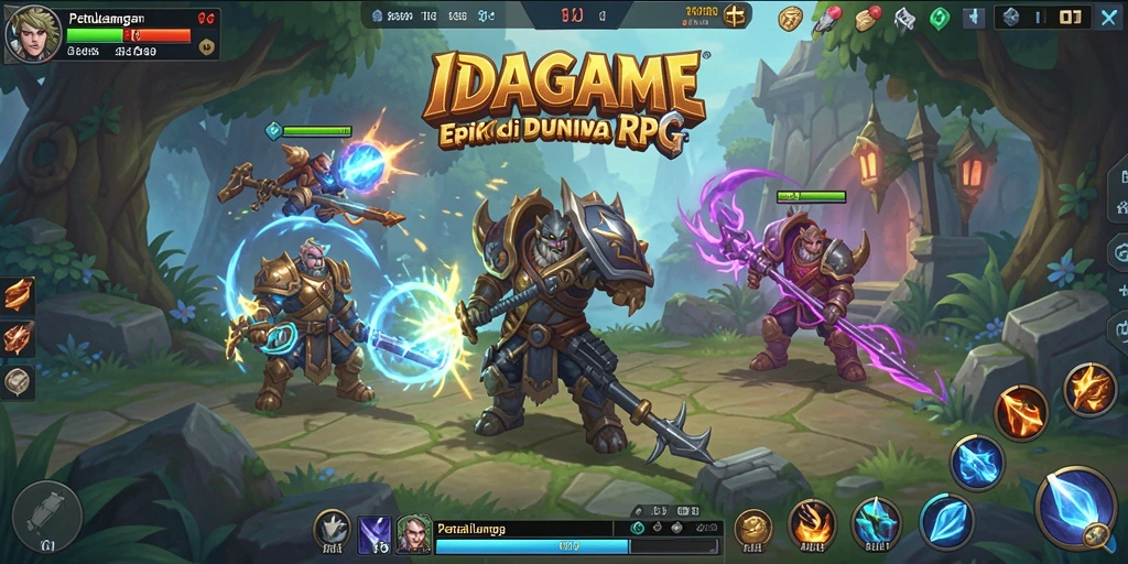Screenshot gameplay <strong>IDAGAME</strong> menampilkan aksi seru di dunia fantasi.