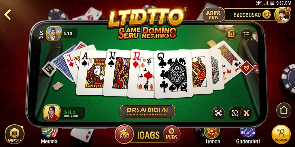 Screenshot gameplay LTDTOTO yang menampilkan aksi menarik dalam permainan Domino.