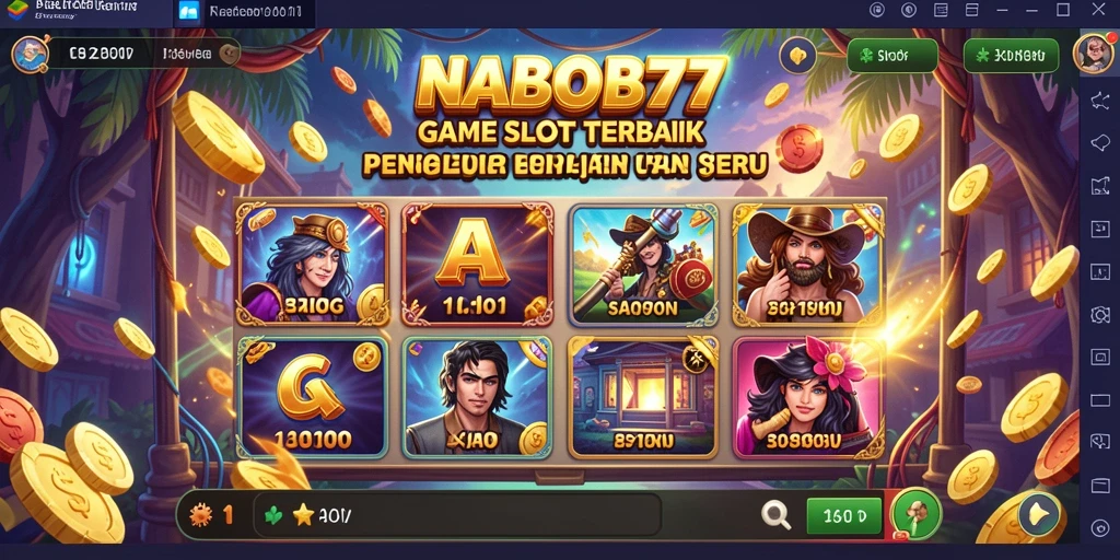 Tampilan menarik dari gameplay Slot NABOB77 yang seru.