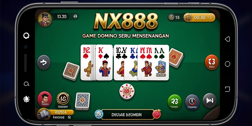 Tangkapan layar gameplay NX888 menunjukkan keseruan bermain Domino.