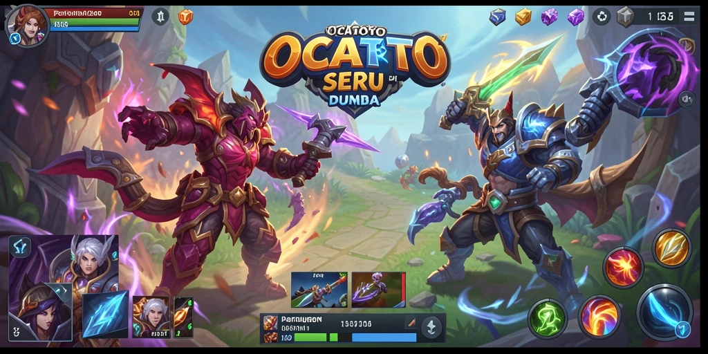Tampilan gameplay menakjubkan di OCATOTO dengan aksi seru.