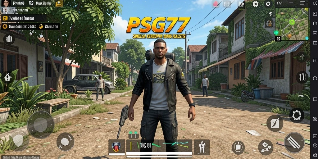Tampilan gameplay PSG77 yang realistis dan interaktif.