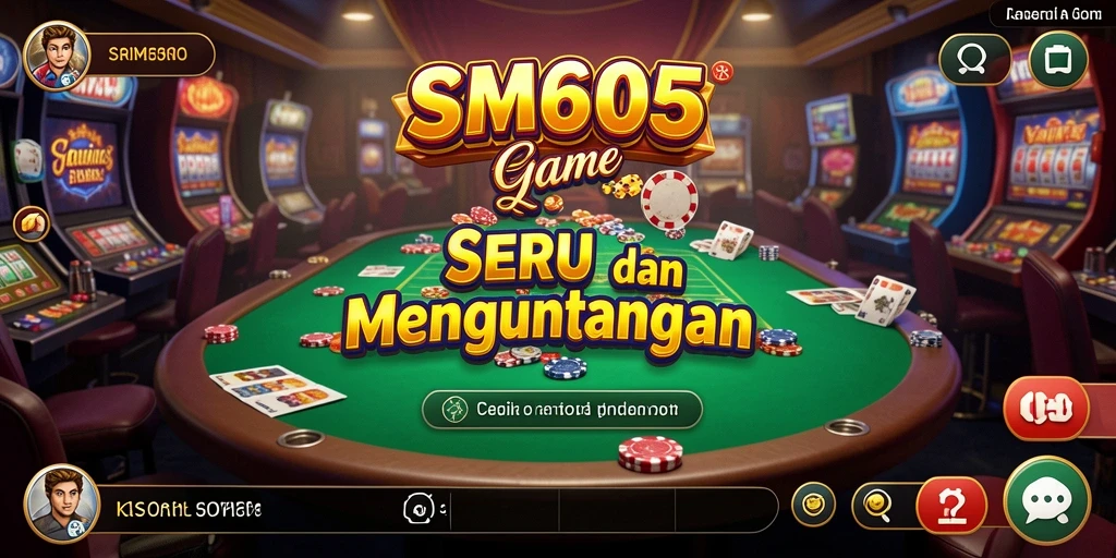 Tampilan menakjubkan dari gameplay Kasino SM605 yang mengasyikkan.