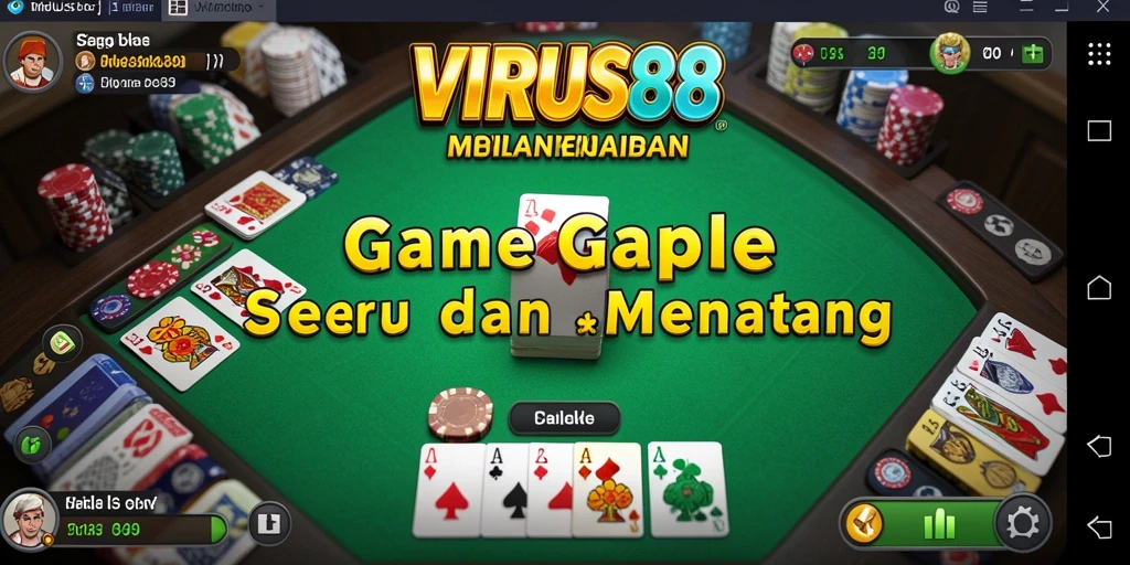 Tampilan gameplay seru dan interaktif di VIRUS88.