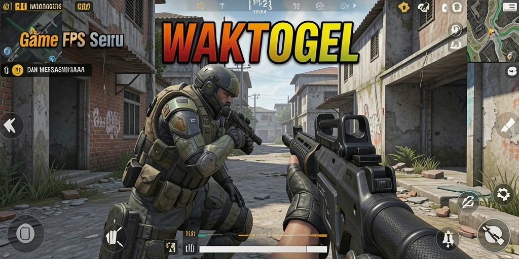 Tampilan gameplay menegangkan di WAKTOGEL saat bertempur.