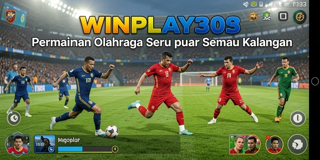 Tangkapan layar permainan WINPLAY303 dengan aksi olahraga yang intens.